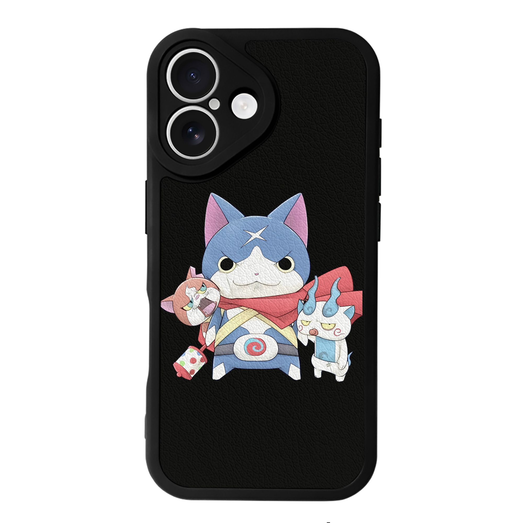 （画像用） 妖怪ウォッチ Yo-kai Watch 【iPhone 16シリーズ対応】シリコンスマホケース（レザー調） 材質：シリコン
